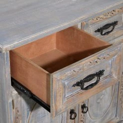 Grey Wood Vintage Cabinet by Litton Lane -Outlet Litton Lane Store grey litton lane accent cabinets 37895 1d 1000