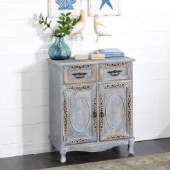 Grey Wood Vintage Cabinet by Litton Lane -Outlet Litton Lane Store grey litton lane accent cabinets 37895 31 1000