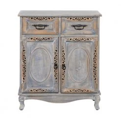 Grey Wood Vintage Cabinet by Litton Lane -Outlet Litton Lane Store grey litton lane accent cabinets 37895 40 1000