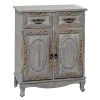 Grey Wood Vintage Cabinet by Litton Lane