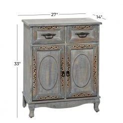 Grey Wood Vintage Cabinet by Litton Lane -Outlet Litton Lane Store grey litton lane accent cabinets 37895 76 1000