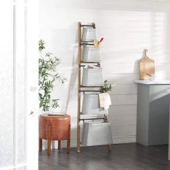 Grey Farmhouse Metal Storage Unit by Litton Lane -Outlet Litton Lane Store grey litton lane accent cabinets 43396 31 1000