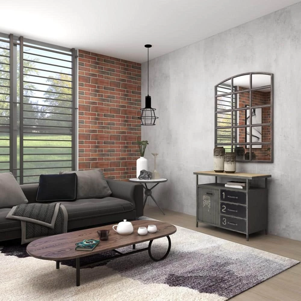 Gray Army Surplus Style 3 Drawers 2 Shelves and 1 Door Cabinet with Numbers and Text by Litton Lane 8 Gray Army Surplus Style 3 Drawers 2 Shelves and 1 Door Cabinet with Numbers and Text by Litton Lane - Image 6