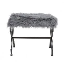 19 in. Grey Backless Metal Contemporary Stool by Litton Lane -Outlet Litton Lane Store grey litton lane bar stools 040844 66 1000
