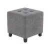 14 in. Gray Wood Modern Storage Stool by Litton Lane -Outlet Litton Lane Store grey litton lane bar stools 38390 e1 1000