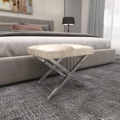 20 in. Gray Stainless Steel Contemporary Stool by Litton Lane 16 20 in. Gray Stainless Steel Contemporary Stool by Litton Lane -Outlet Litton Lane Store grey litton lane bar stools 59669 4f 1000