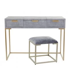 33 in. Grey Rectangle Wood Contemporary Vanity with Mirror (Set of 2) by Litton Lane -Outlet Litton Lane Store grey litton lane console tables 042750 c3 1000
