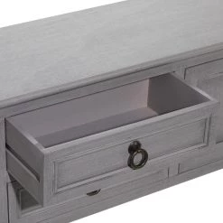 47 in. Grey Rectangle Wood Traditional Console Table by Litton Lane -Outlet Litton Lane Store grey litton lane console tables 90637 44 1000