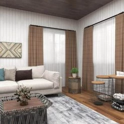 16 in. Gray Round Wood End Table with Brown Top by Litton Lane -Outlet Litton Lane Store grey litton lane end side tables 45259 76 1000