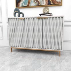 White Wood Contemporary Cabinet by Litton Lane -Outlet Litton Lane Store ivory litton lane accent cabinets 040174 44 1000