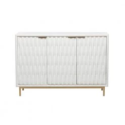 White Wood Contemporary Cabinet by Litton Lane