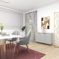 White Wood Contemporary Cabinet by Litton Lane -Outlet Litton Lane Store ivory litton lane accent cabinets 040174 fa 1000