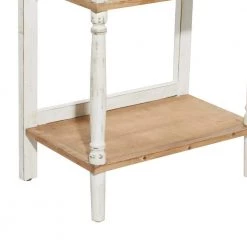 57 in. White Farmhouse Wood 4 Shelf Shelving Unit by Litton Lane -Outlet Litton Lane Store ivory white litton lane bookcases bookshelves 39735 77 1000