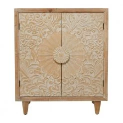 Light Brown Wood Farmhouse Cabinet by Litton Lane