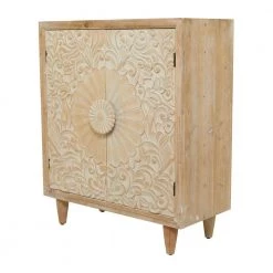 Light Brown Wood Farmhouse Cabinet by Litton Lane -Outlet Litton Lane Store light brown litton lane accent cabinets 041000 77 1000