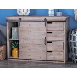 Brown Wood Rustic Cabinet by Litton Lane -Outlet Litton Lane Store light brown litton lane accent cabinets 84246 31 1000