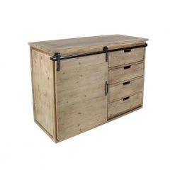 Brown Wood Rustic Cabinet by Litton Lane