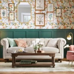 48 in. Brown Medium Round Driftwood Handmade Collage and Pedestal Base Coffee Table with Tempered Glass Top by Litton Lane -Outlet Litton Lane Store light brown litton lane coffee tables 64032 40 1000