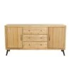 Light Brown Wood Modern Buffet with 6-Drawers by Litton Lane