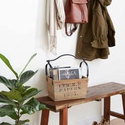 Light Brown Wood Wine Holder by Litton Lane -Outlet Litton Lane Store light brown litton lane wine racks 51665 31 1000