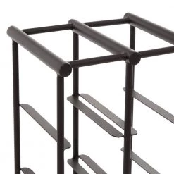 6 Bottle Black Industrial Metal Wine Rack by Litton Lane -Outlet Litton Lane Store litton lane wine racks 16590 44 1000