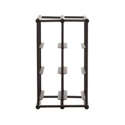 6 Bottle Black Industrial Metal Wine Rack by Litton Lane -Outlet Litton Lane Store litton lane wine racks 16590 4f 1000