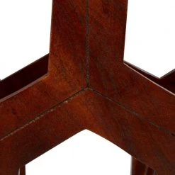 6 Bottle Brown Wood Wine Rack by Litton Lane -Outlet Litton Lane Store litton lane wine racks 28824 fa 1000