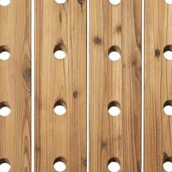 40 Hole for Bottles Rectangle Brown Wall Wine Rack by Litton Lane -Outlet Litton Lane Store litton lane wine racks 55409 40 1000