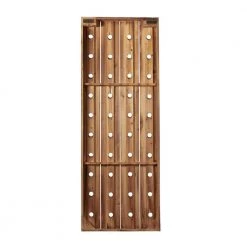 40 Hole for Bottles Rectangle Brown Wall Wine Rack by Litton Lane -Outlet Litton Lane Store litton lane wine racks 55409 66 1000