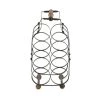 6 Bottle Black Metal Wine Holder by Litton Lane -Outlet Litton Lane Store litton lane wine racks 63342 64 1000