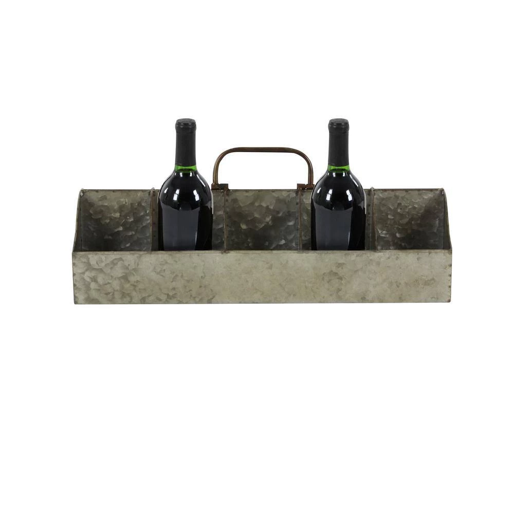 10 Bottle Grey Wood Wine Holder by Litton Lane 5 10 Bottle Grey Wood Wine Holder by Litton Lane - Image 3