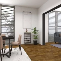 15 Bottle Black Metal Wine Rack by Litton Lane -Outlet Litton Lane Store litton lane wine racks 74847 76 1000