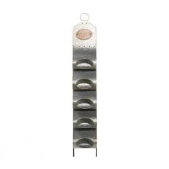 5-Bottle Grey Contemporary Metal Standing Wine Rack by Litton Lane -Outlet Litton Lane Store litton lane wine racks 77900 c3 1000