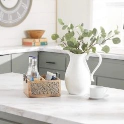 4 Bottle Brown Mango Wood Wine Holder by Litton Lane -Outlet Litton Lane Store litton lane wine racks 78293 31 1000