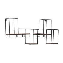 6 Bottle Black Contemporary Metal Wine Rack by Litton Lane -Outlet Litton Lane Store litton lane wine racks 92189 77 1000