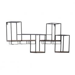 6 Bottle Black Contemporary Metal Wine Rack by Litton Lane -Outlet Litton Lane Store litton lane wine racks 92189 e1 1000