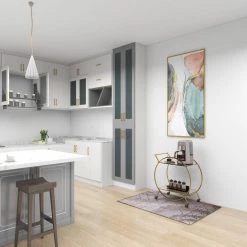 Gold Rolling 2 Mirrored Shelves Bar Cart with Wheels and Handle by Litton Lane -Outlet Litton Lane Store matte gold litton lane bar carts 65605 77 1000