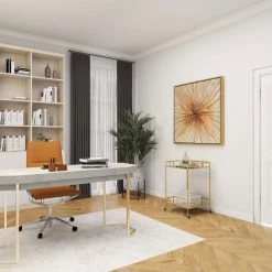 30 in. Gold Metal Traditional Bar Cart by Litton Lane -Outlet Litton Lane Store metallic gold litton lane bar carts 65572 76 1000