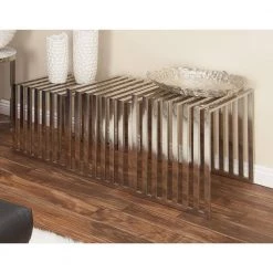 Silver Modern Accent Table, Set of 3 21 in. , 19 in. , 17 in. H by Litton Lane -Outlet Litton Lane Store metallic silver litton lane coffee tables 99375 31 1000