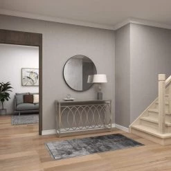 54 in. Silver Rectangle Metal Traditional Console Table by Litton Lane 18 54 in. Silver Rectangle Metal Traditional Console Table by Litton Lane -Outlet Litton Lane Store metallic silver litton lane console tables 67077 44 1000