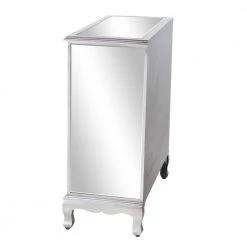 Silver Mirror Glam Cabinet by Litton Lane -Outlet Litton Lane Store mirrored litton lane accent cabinets 56708 1f 1000