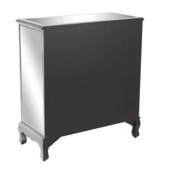 Silver Mirror Glam Cabinet by Litton Lane -Outlet Litton Lane Store mirrored litton lane accent cabinets 56708 4f 1000