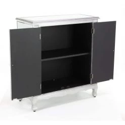 Silver Mirror Glam Cabinet by Litton Lane -Outlet Litton Lane Store mirrored litton lane accent cabinets 56708 77 1000