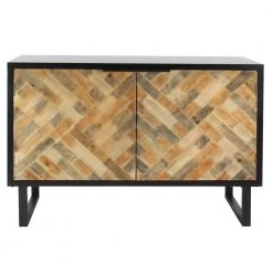 Black Wood Contemporary Cabinet by Litton Lane
