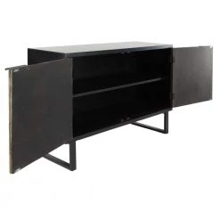 Black Wood Contemporary Cabinet by Litton Lane -Outlet Litton Lane Store multi colored litton lane accent cabinets 77609 77 1000