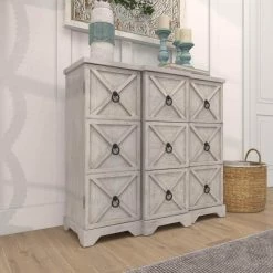 White Wood Farmhouse Cabinet by Litton Lane -Outlet Litton Lane Store multi colored litton lane accent cabinets 77624 1f 1000