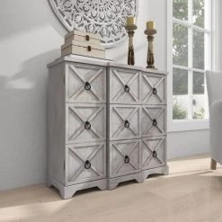 White Wood Farmhouse Cabinet by Litton Lane -Outlet Litton Lane Store multi colored litton lane accent cabinets 77624 44 1000