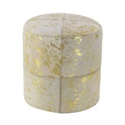 16 in. Gold Wood Contemporary Ottoman by Litton Lane 14 16 in. Gold Wood Contemporary Ottoman by Litton Lane -Outlet Litton Lane Store multi colored litton lane bar stools 95948 44 1000