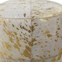 16 in. Gold Wood Contemporary Ottoman by Litton Lane 15 16 in. Gold Wood Contemporary Ottoman by Litton Lane -Outlet Litton Lane Store multi colored litton lane bar stools 95948 fa 1000