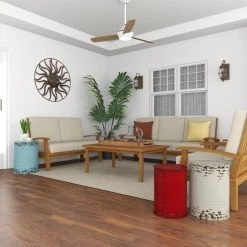 16 in. Multi Colored Cylinder Metal End Table with 3-Pieces by Litton Lane -Outlet Litton Lane Store multi litton lane coffee tables 55401 fa 1000